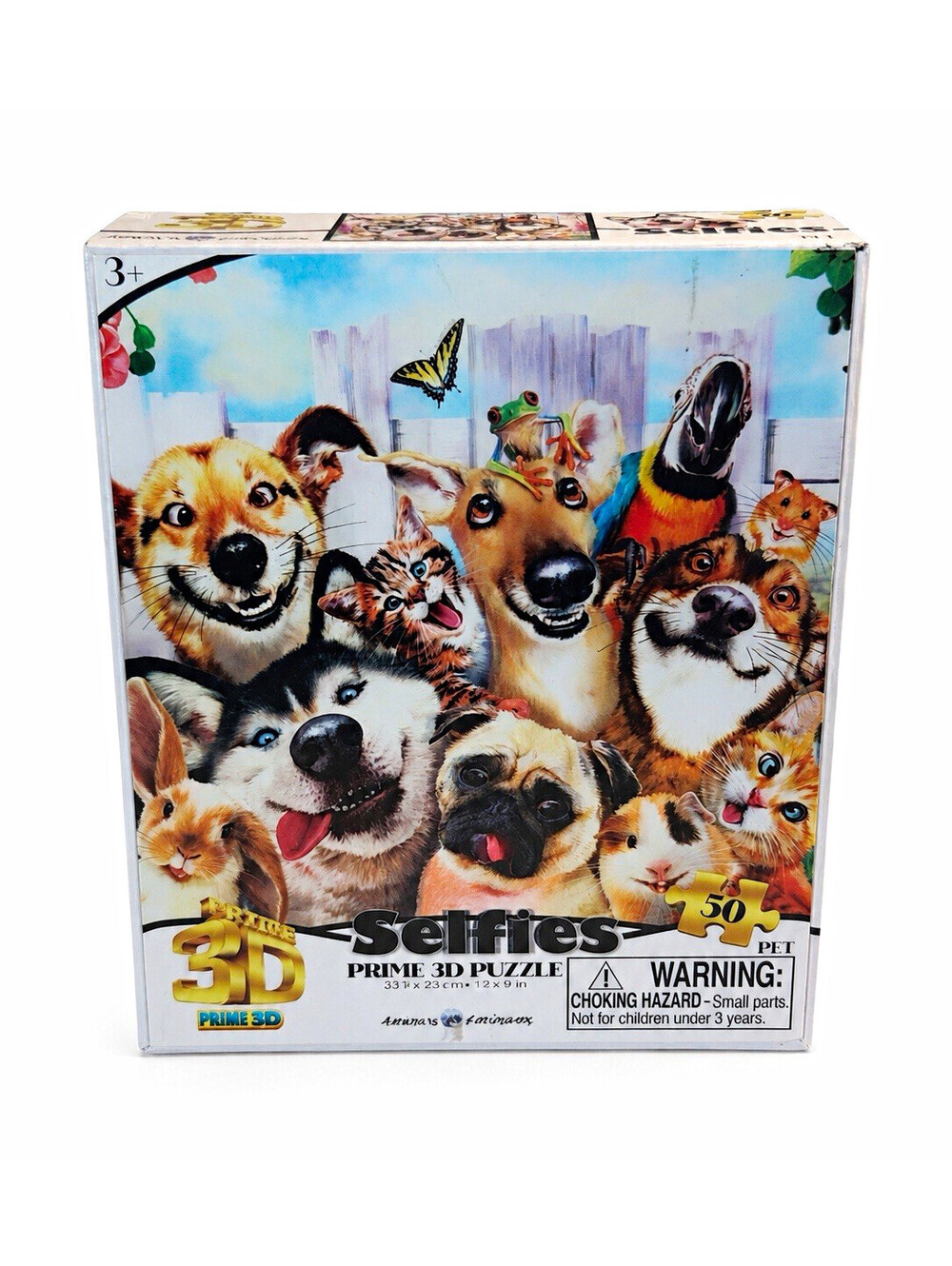 Howard Robinson Selfies Pets Prime 3D Puzzle 50 Pieces 9x6 Animal Design